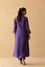 Shantoon Female Purple Tunic Set
