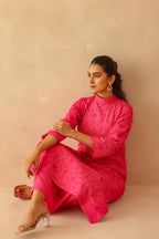 Shantoon Female Pink Tunic Set