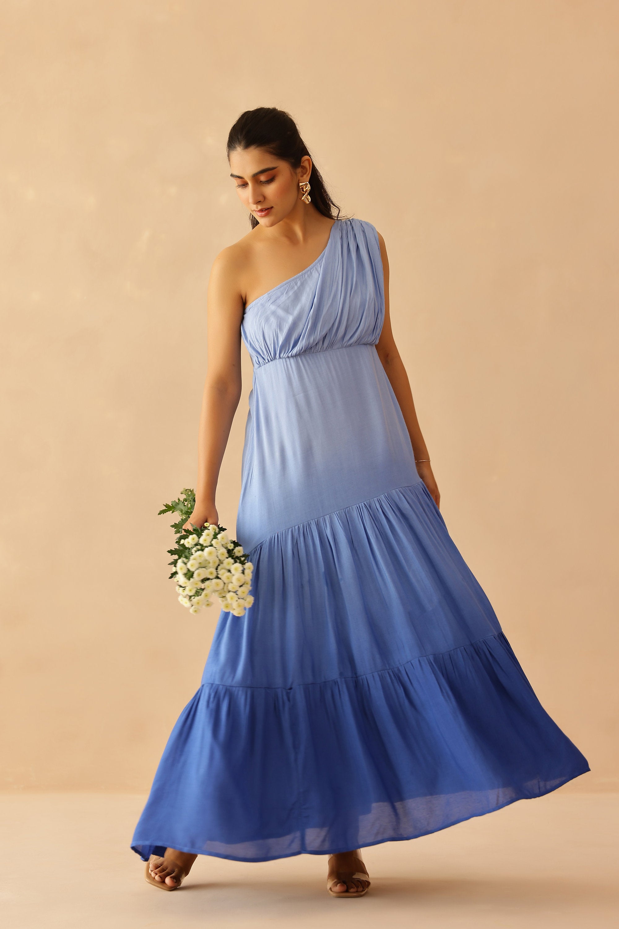 MasoommShantoon Female Blue Dress