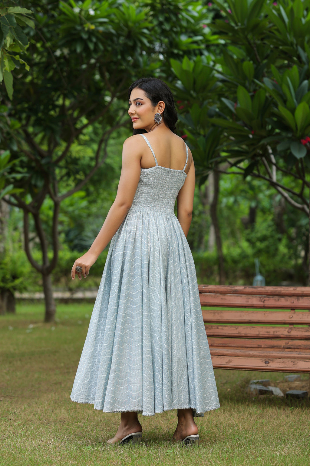 Bombay Submarine Grey Cotton Dress