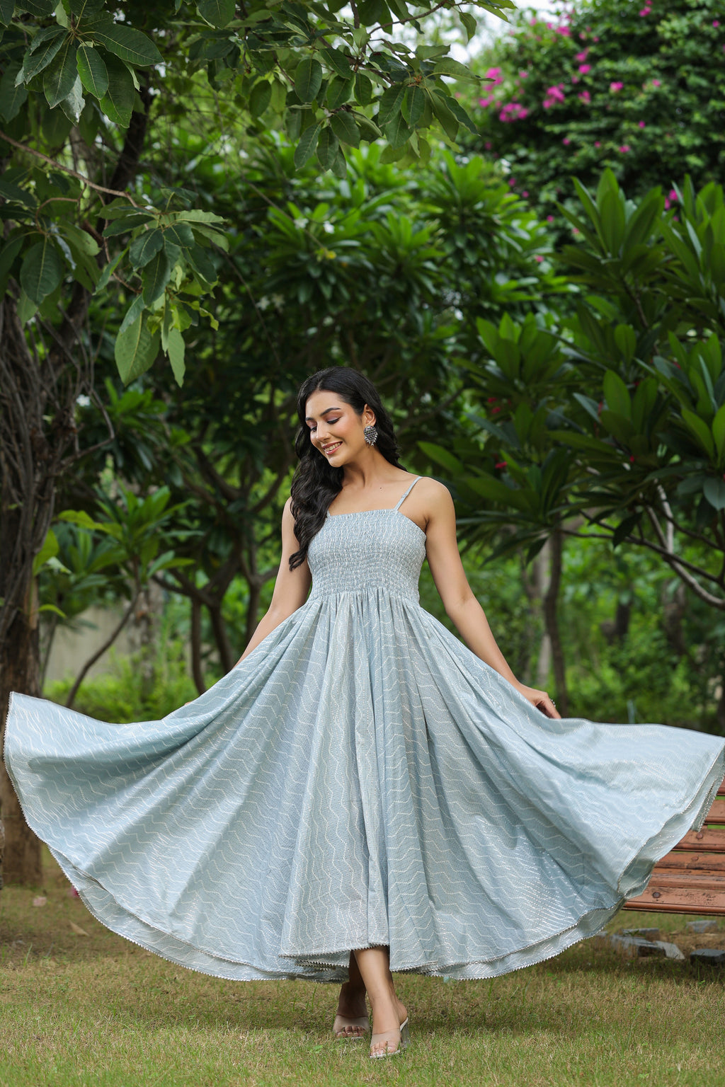 Bombay Submarine Grey Cotton Dress