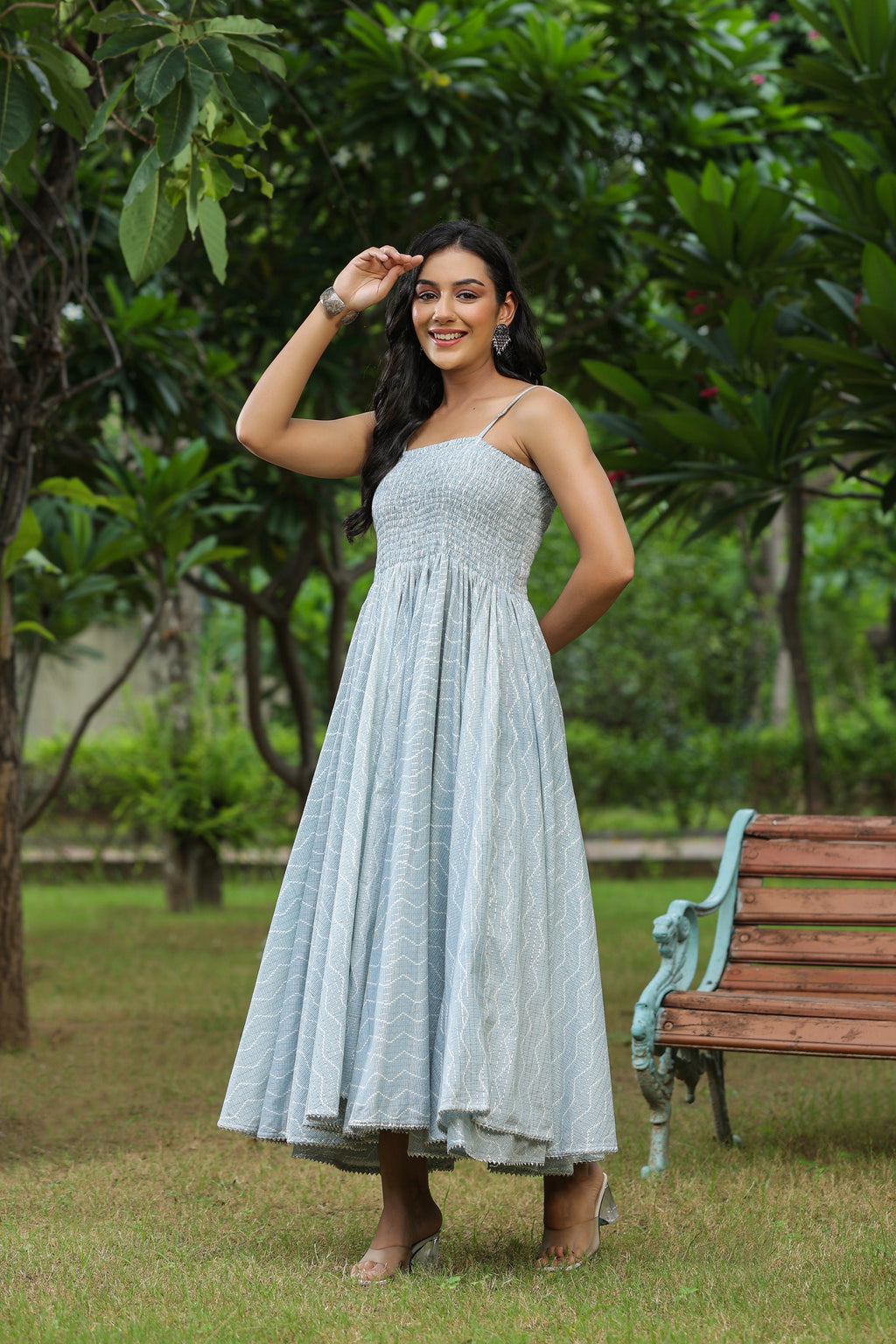 Bombay Submarine Grey Cotton Dress