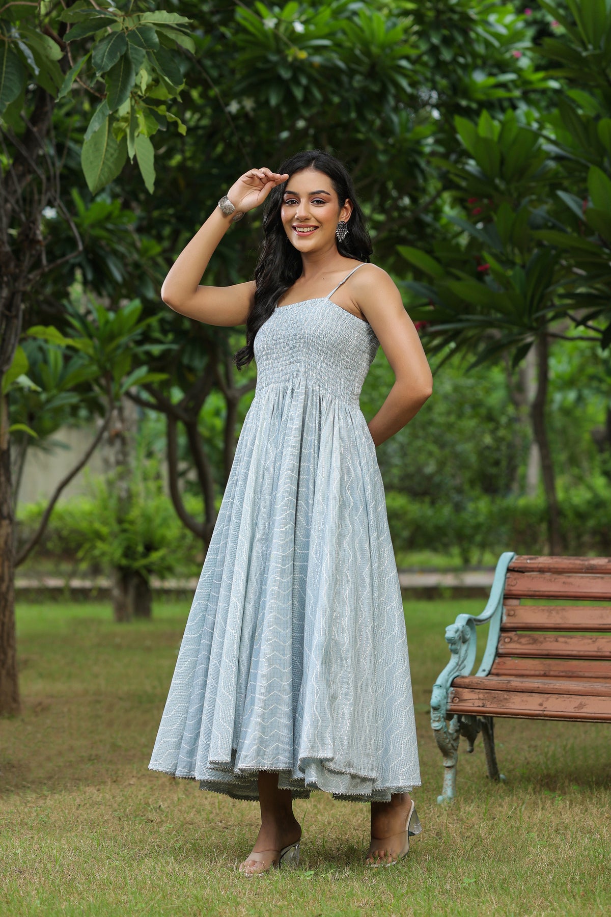 Bombay Submarine Grey Cotton Dress