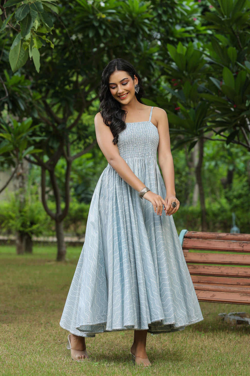Bombay Submarine Grey Cotton Dress