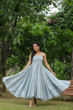Bombay Submarine Grey Cotton Dress