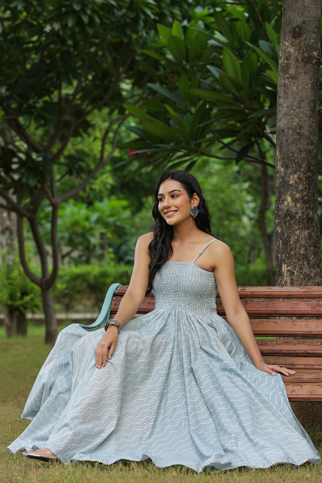 Bombay Submarine Grey Cotton Dress