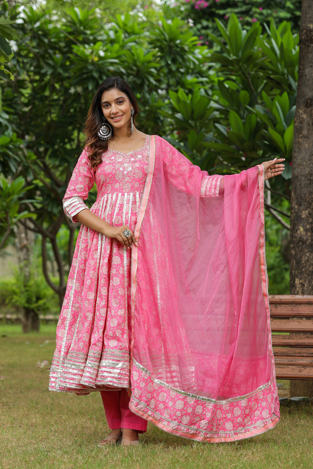Persian Cotton Anarkali Suit Set