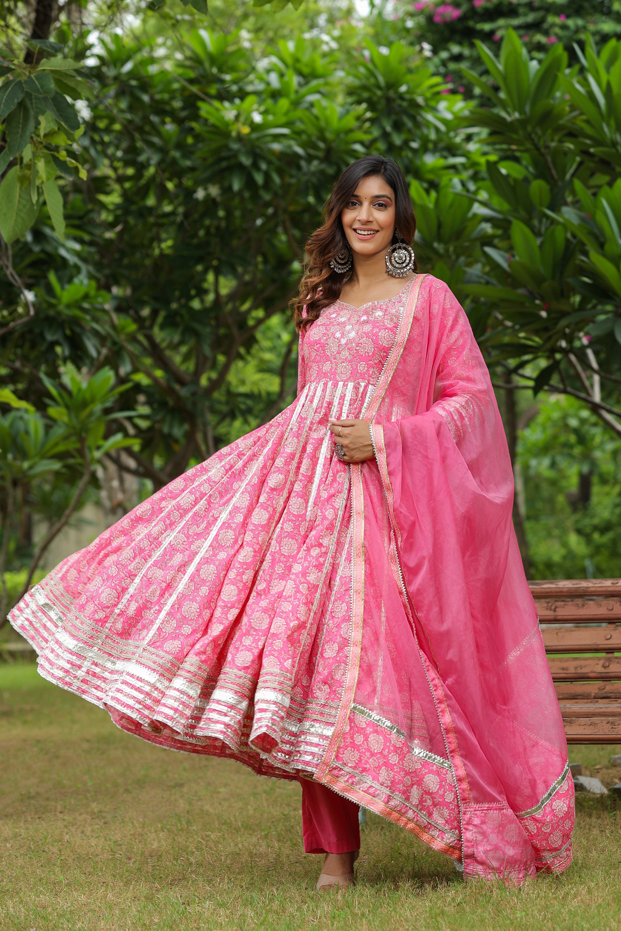 Persian Cotton Anarkali Suit Set