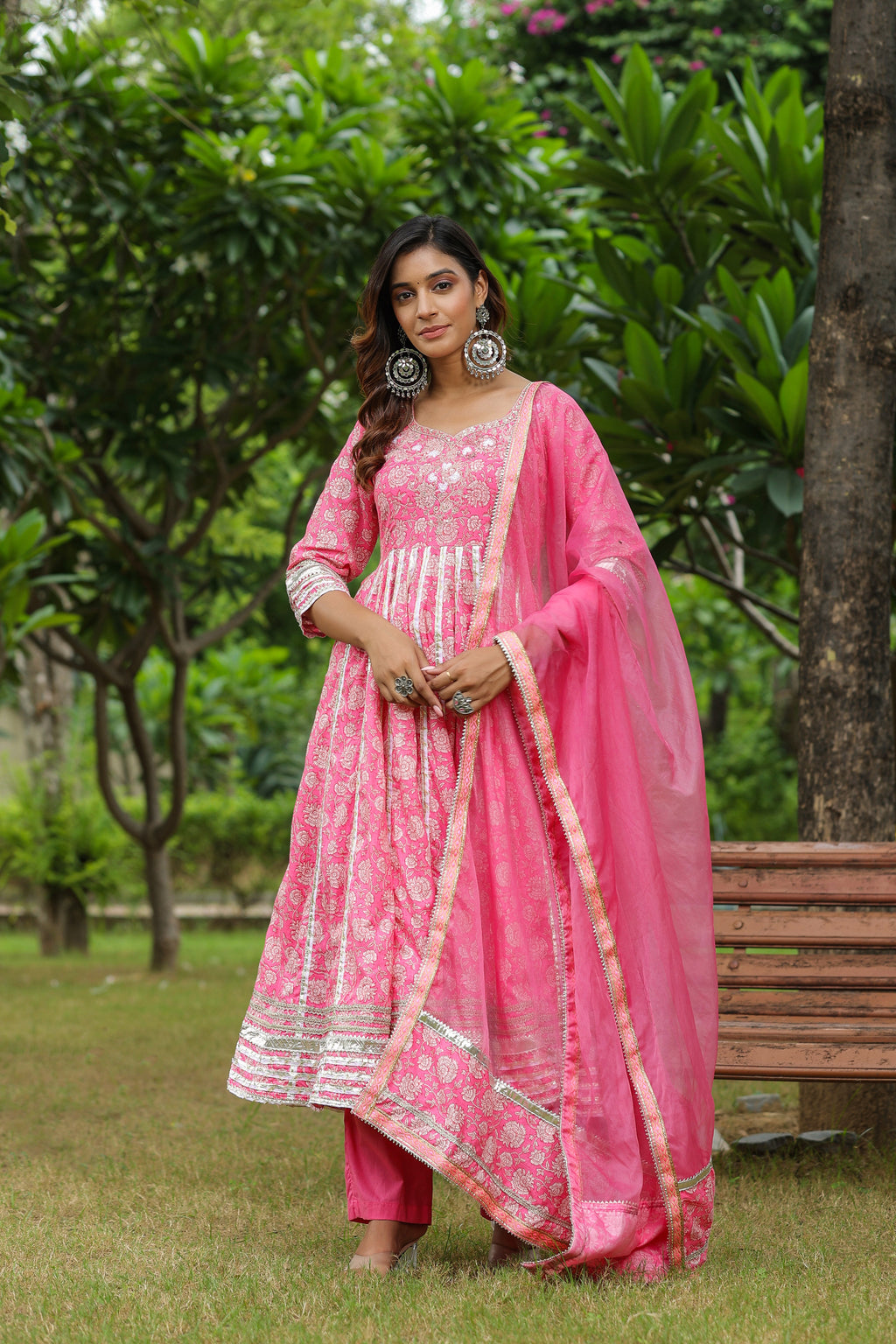 Persian Cotton Anarkali Suit Set