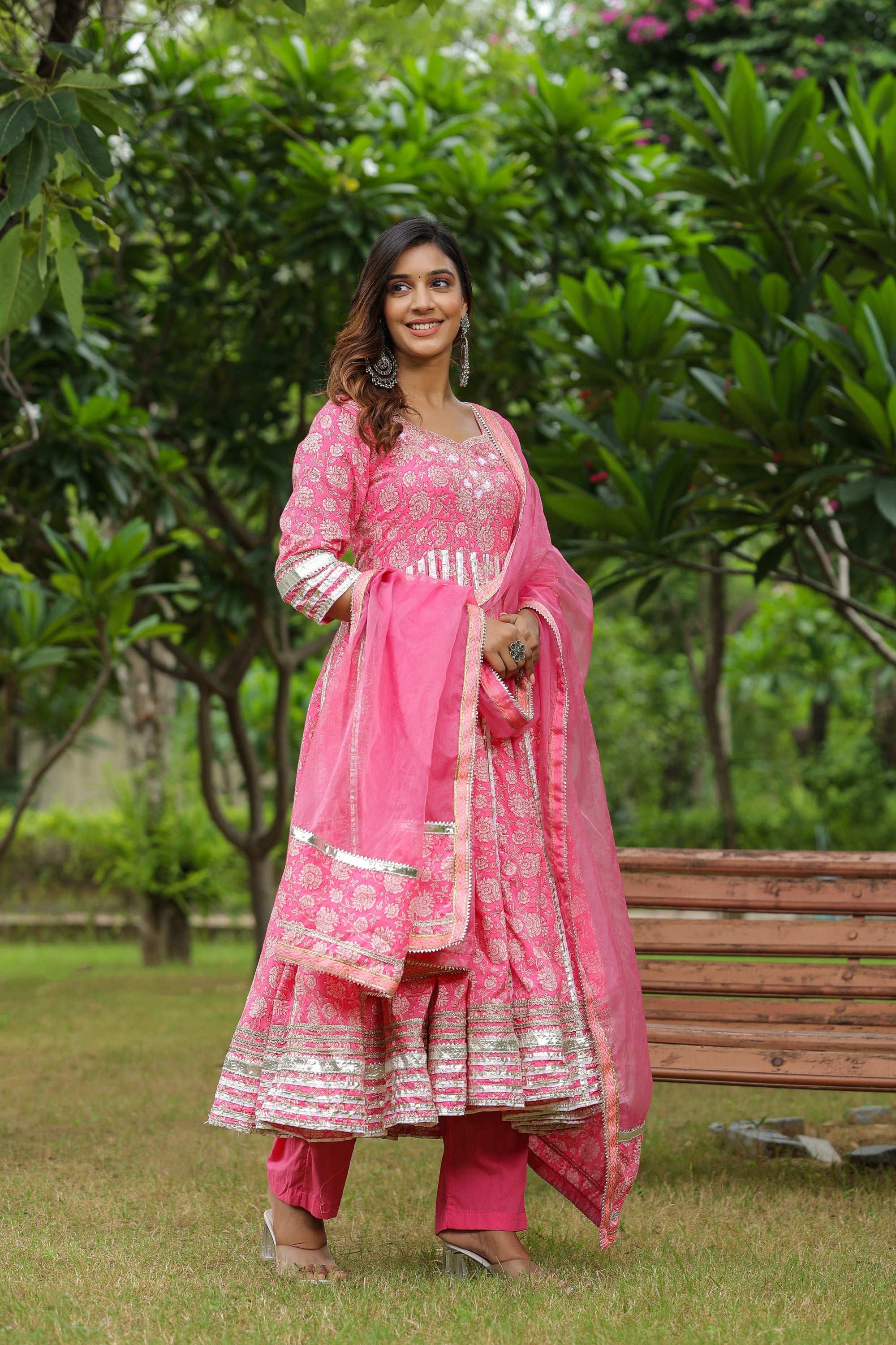 Persian Cotton Anarkali Suit Set