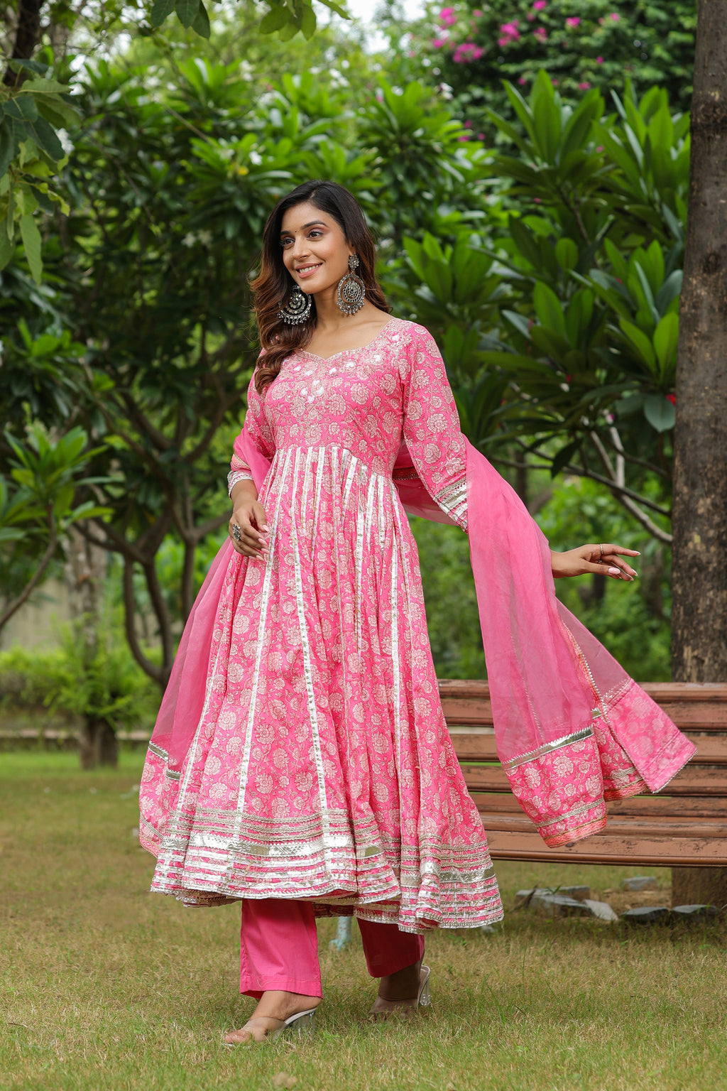 Persian Cotton Anarkali Suit Set