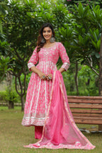 Persian Cotton Anarkali Suit Set