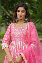 Persian Cotton Anarkali Suit Set