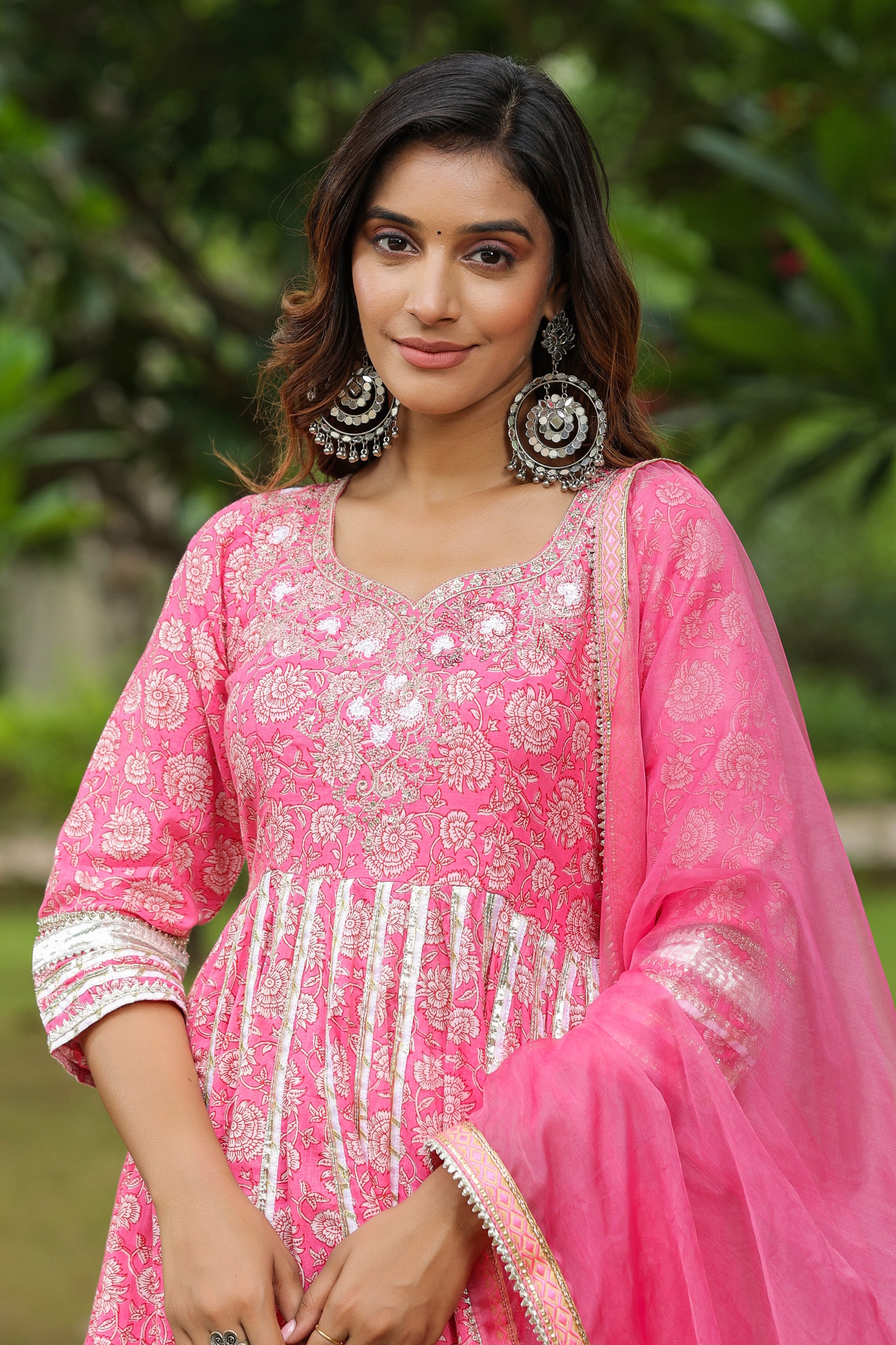 Persian Cotton Anarkali Suit Set