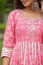 Persian Cotton Anarkali Suit Set