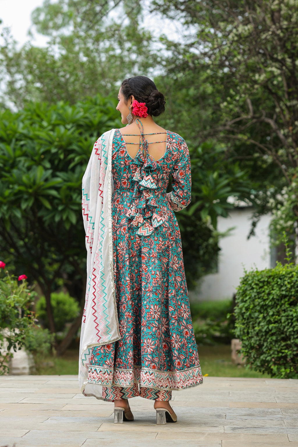 Shakespeare Cotton Anarkali Suit Set