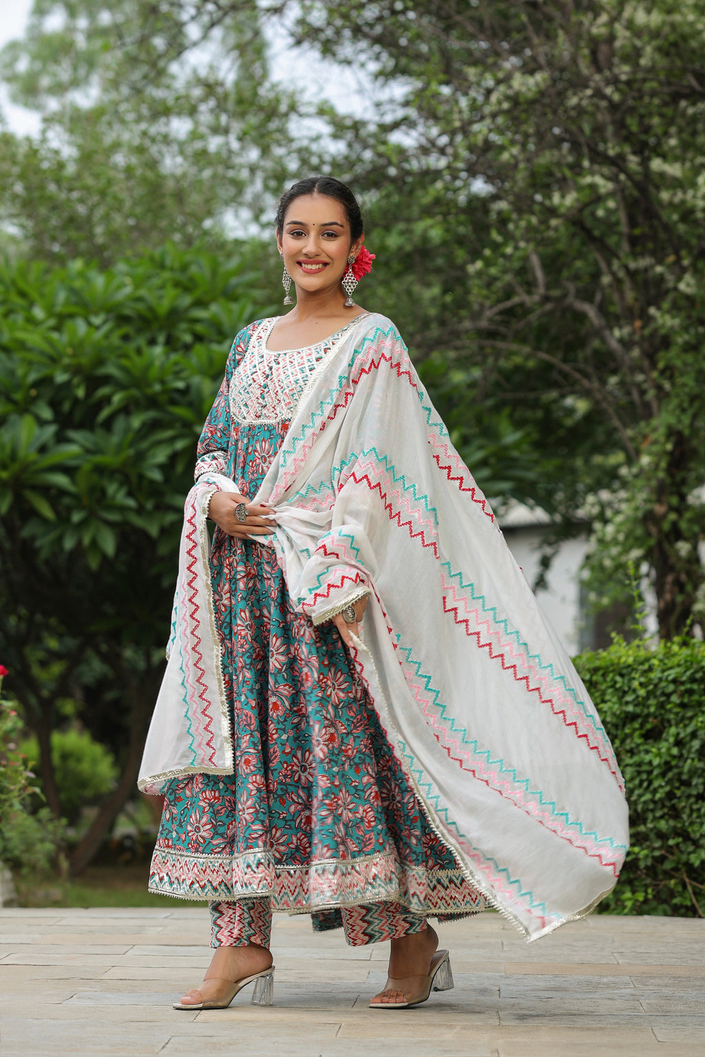Shakespeare Cotton Anarkali Suit Set