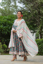 Shakespeare Cotton Anarkali Suit Set