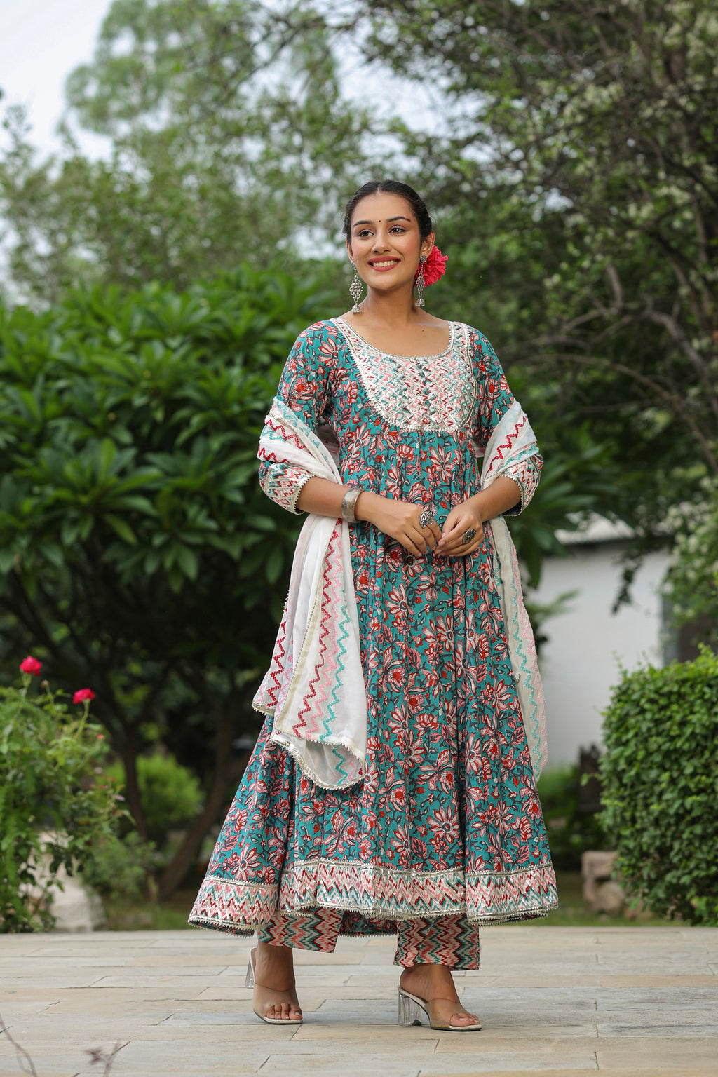 Shakespeare Cotton Anarkali Suit Set