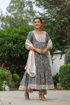 Shakespeare Cotton Anarkali Suit Set