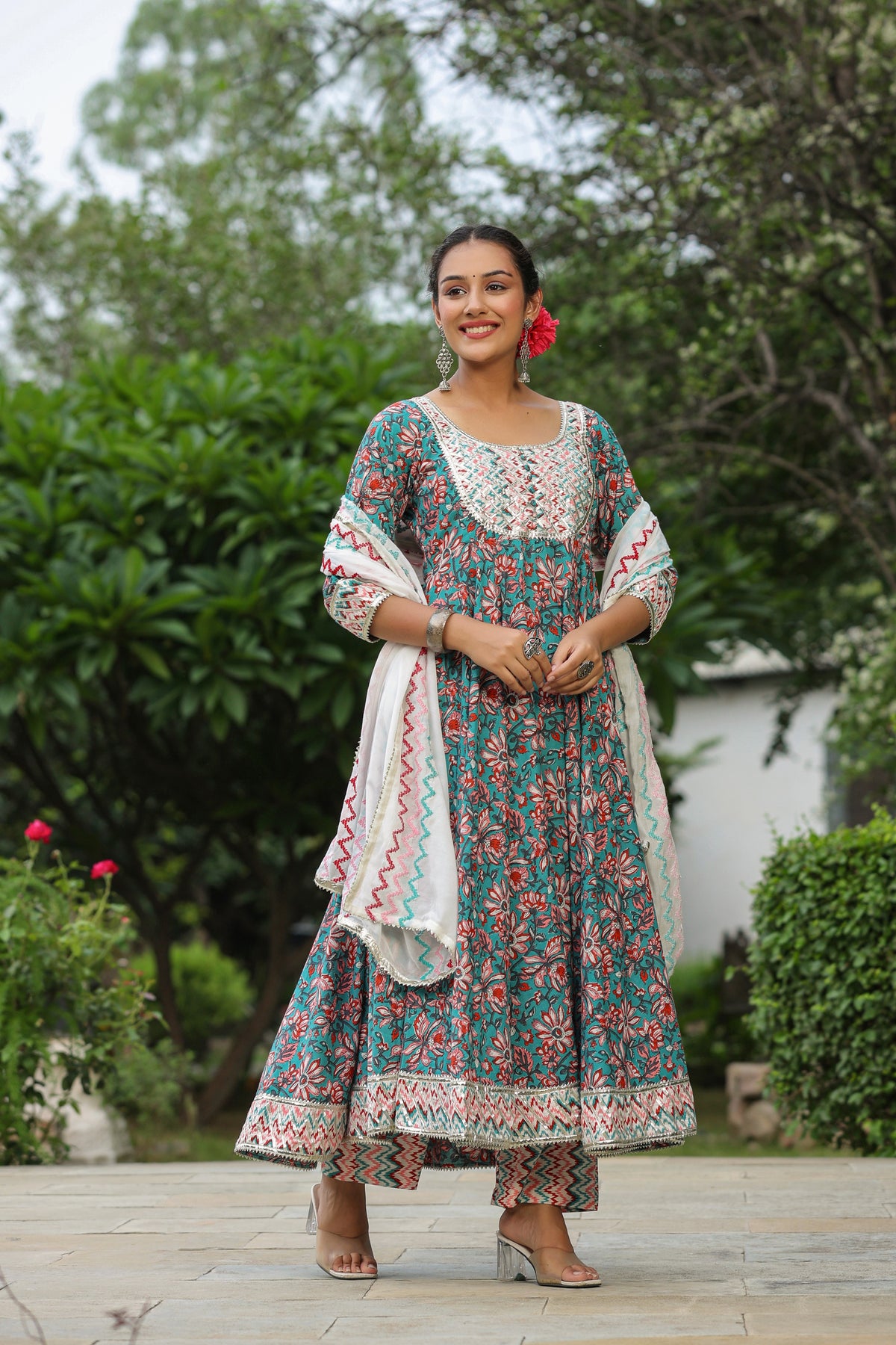 Shakespeare Cotton Anarkali Suit Set