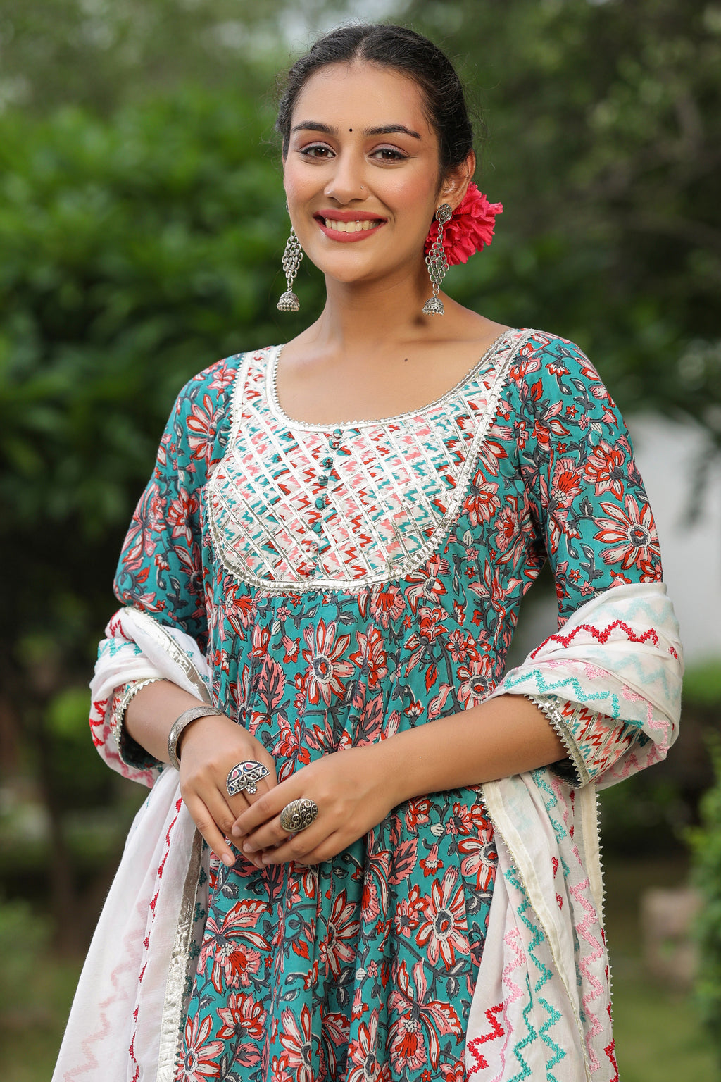 Shakespeare Cotton Anarkali Suit Set