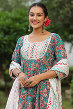 Shakespeare Cotton Anarkali Suit Set
