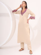 Golden Tissue Straight Kurta Set