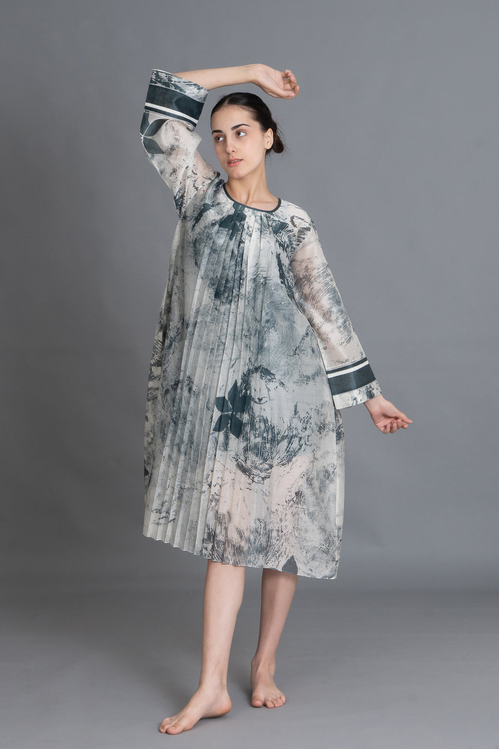 Mint Texture Print Dress