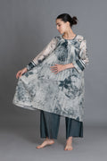 Mint Texture Print Dress Co-ord