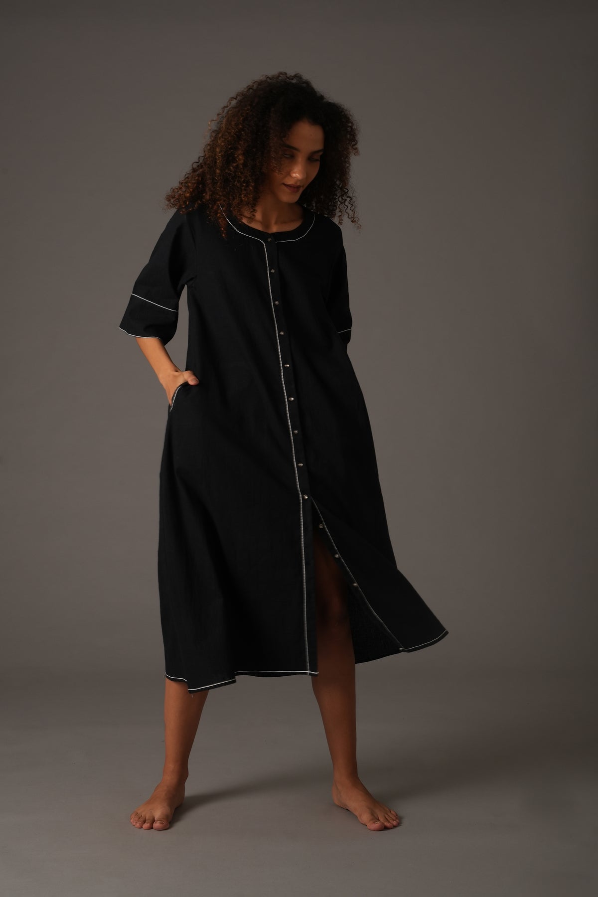 Black Embroidery Dress