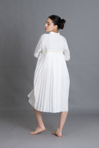 Bright white Pleated Shirt