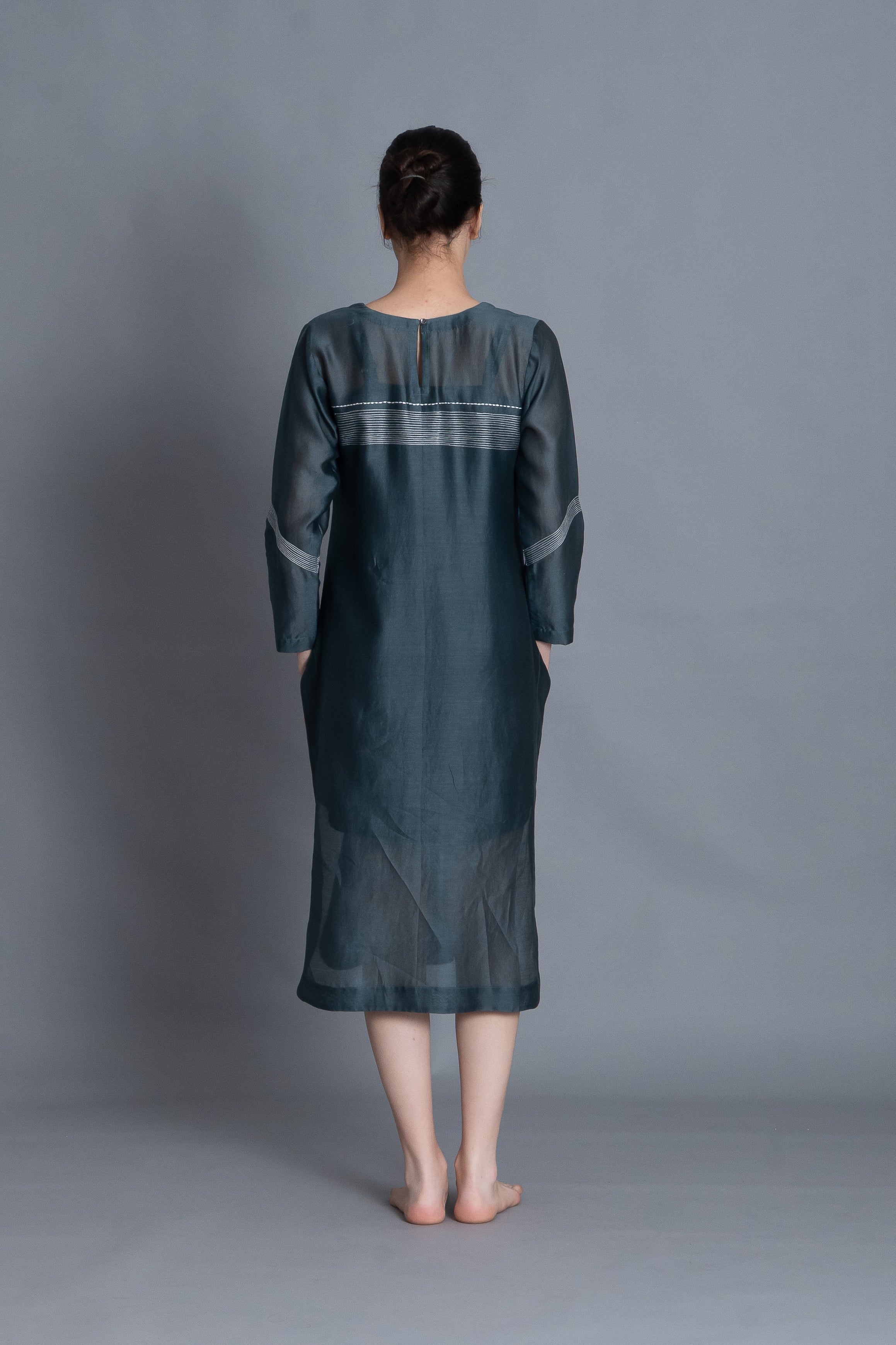 E-Mint Embroidery Dress