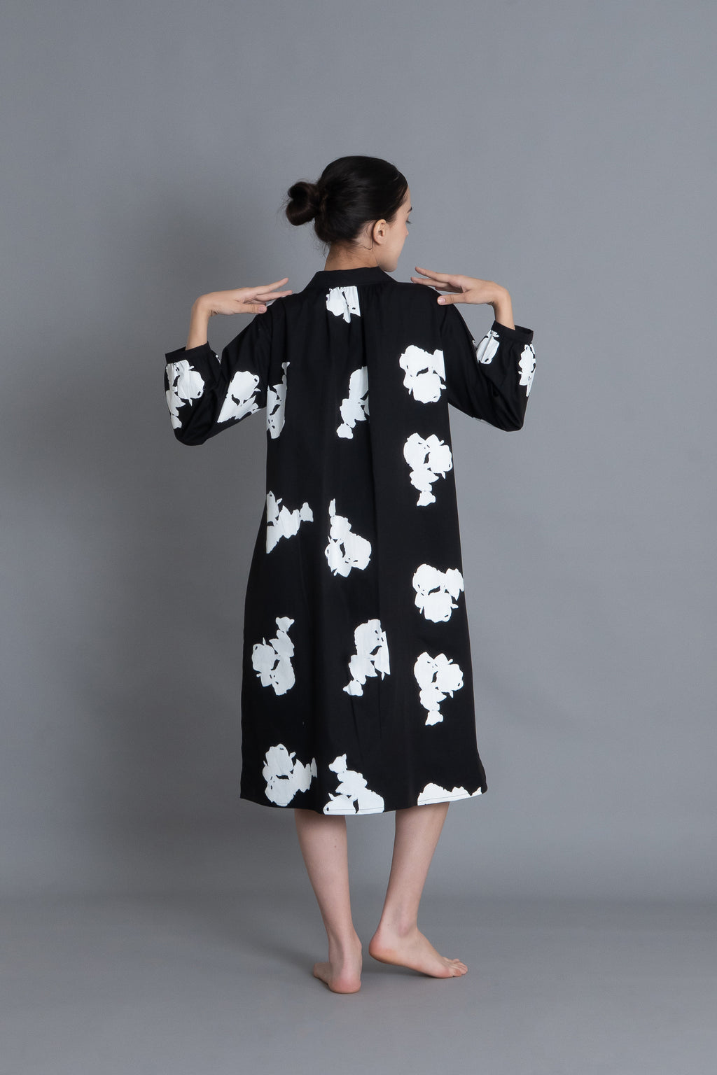 Black Floral Printed Dress