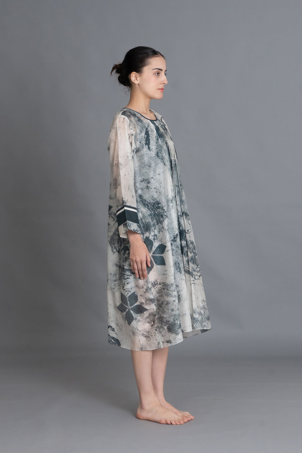Mint Texture Print Dress