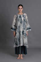 Mint Texture Print Dress Co-ord