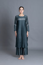E-Mint Embroidery Dress Co-ord