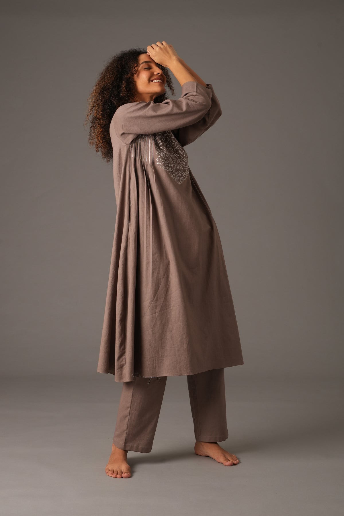 Embroidered Dunes Dress