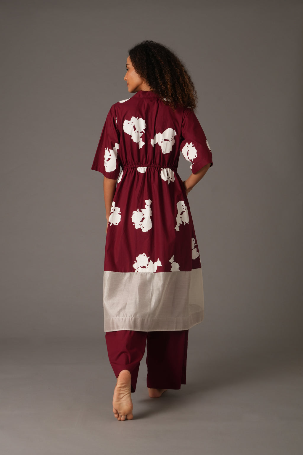 Flower Print Elesticated Dress Co-ord