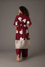Flower Print Elesticated Dress Co-ord