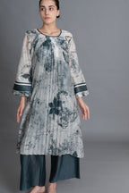 Mint Texture Print Dress Co-ord