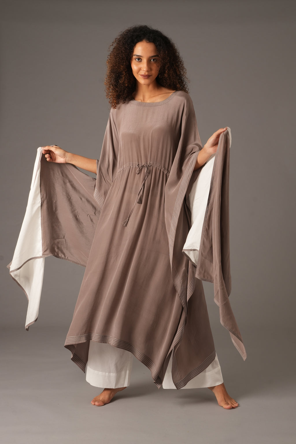 Light Brown kaftan Co-ord