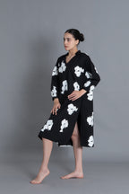 Black Floral Printed Dress