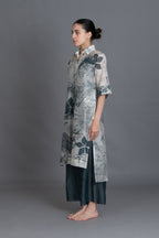 Mint Texture Long Shirt Co-ord