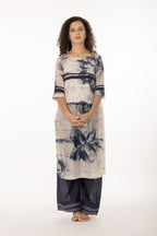 Indigo Bloom Kurta Set Co-ord