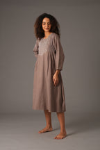 Embroidered Dunes Dress
