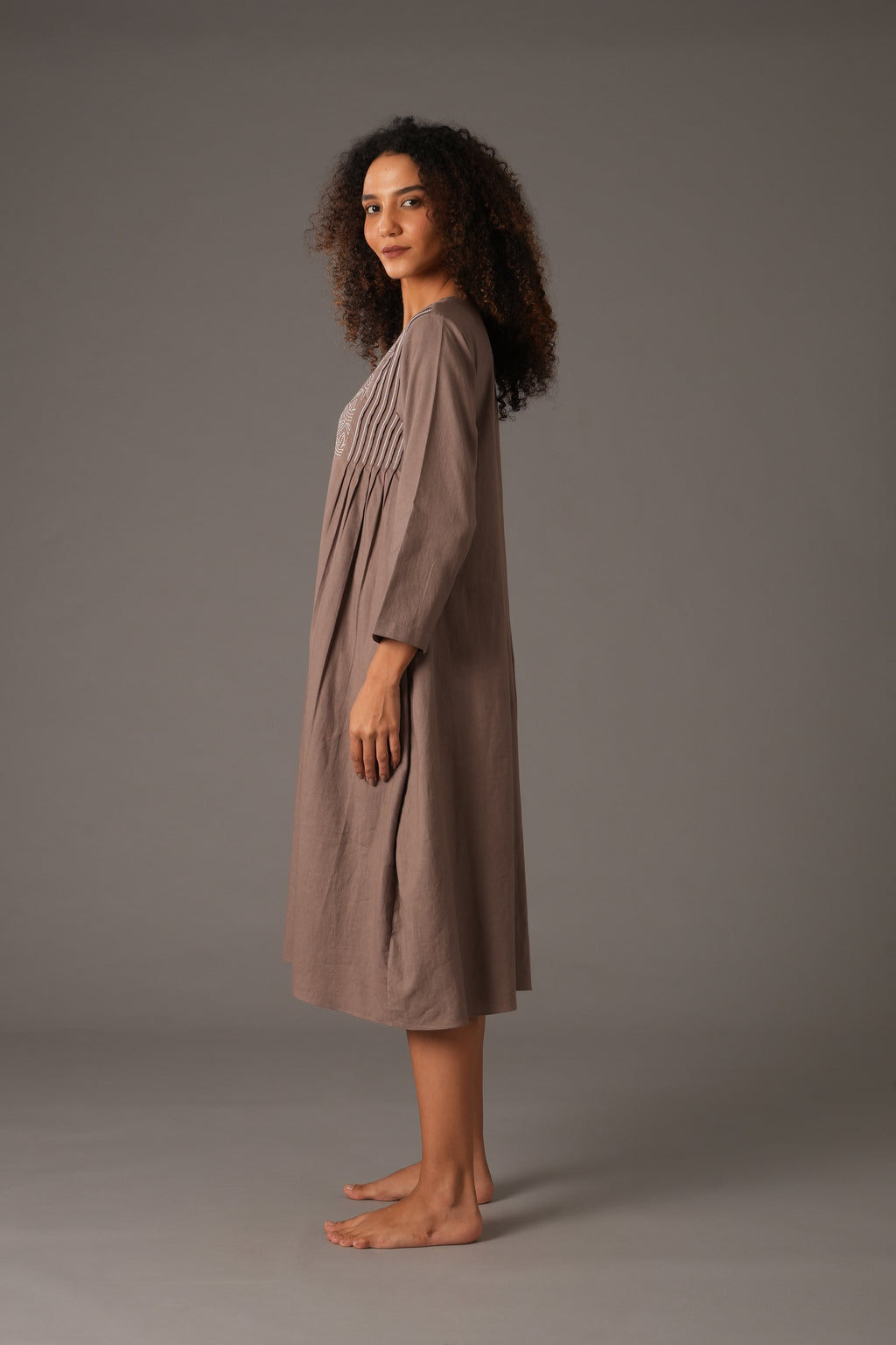 Embroidered Dunes Dress