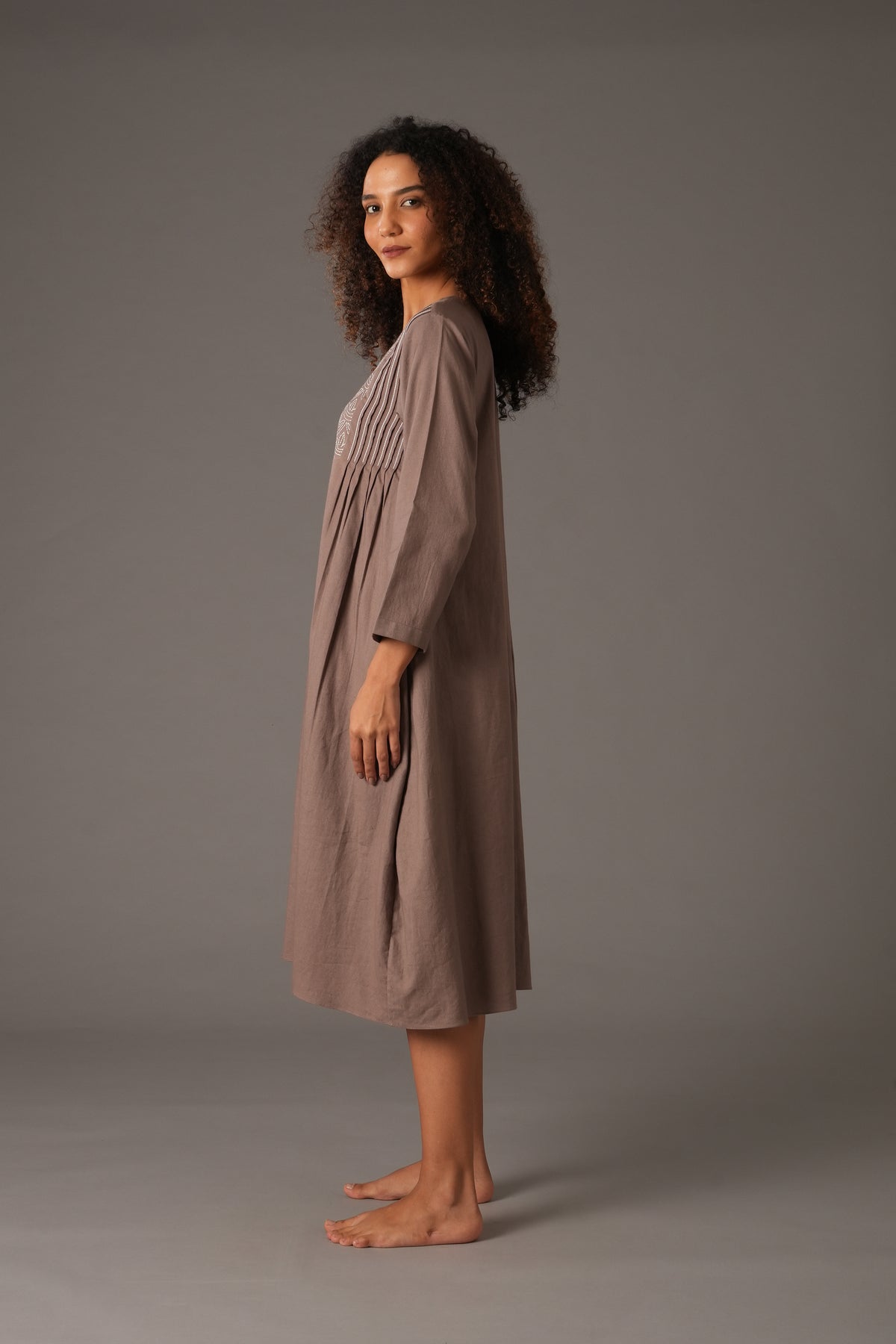 Embroidered Dunes Dress