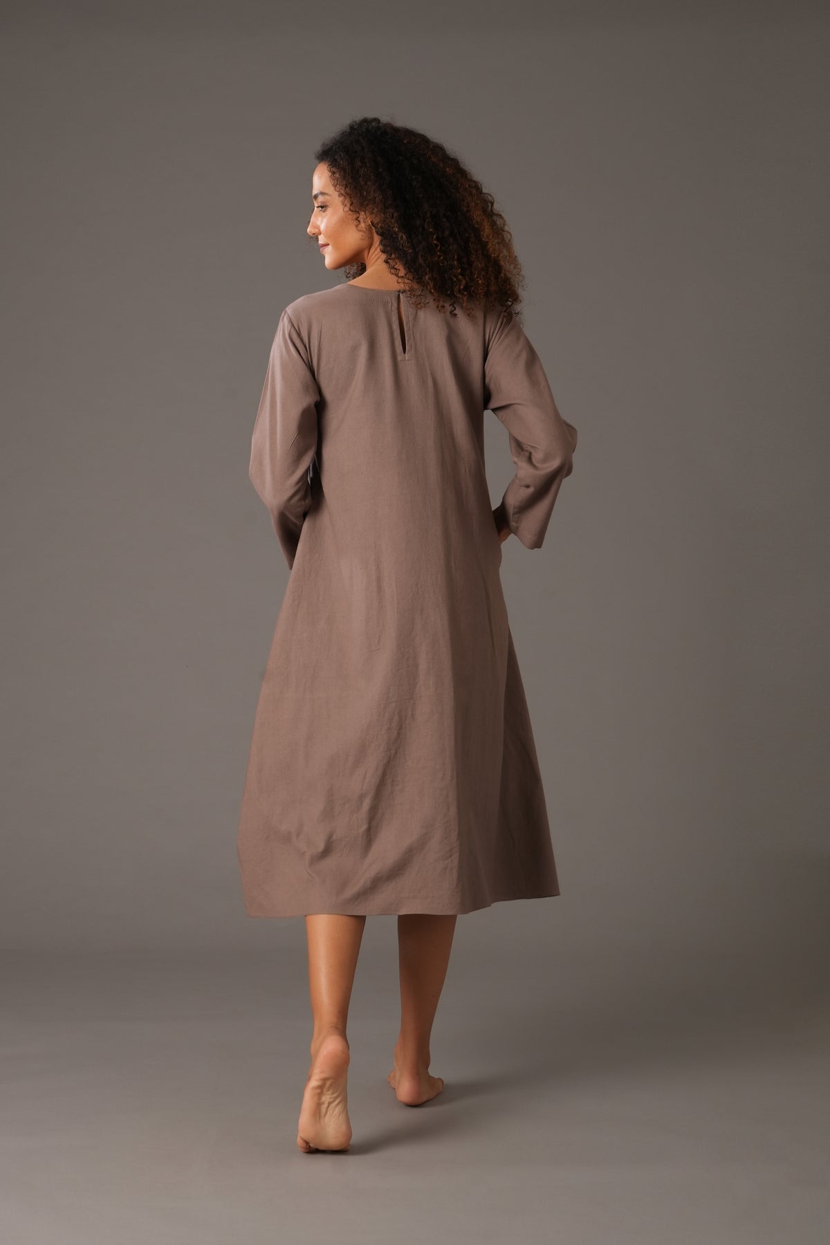 Embroidered Dunes Dress