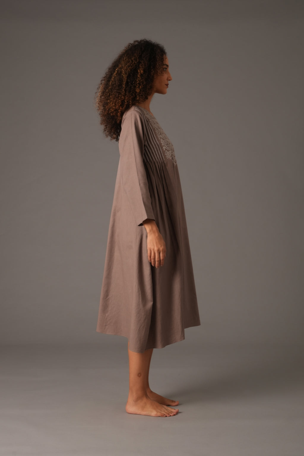 Embroidered Dunes Dress